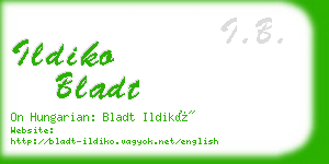 ildiko bladt business card